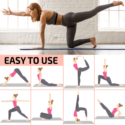 XGear Fitness Thick Travel Yoga Mat with Carrying Strap